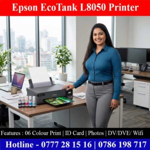 Epson EcoTank L8050 Printer Price in Sri Lanka. ID Card Printer