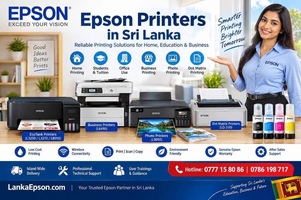 Home 1 Epson Printers Sri Lanka. Epson Printer Price in Sri Lanka